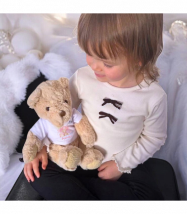 Personalised Happy Elephant Gift Hamper - Teddy & Baby Vest