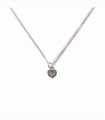 Cubic Zirconia Heart Silver Necklace