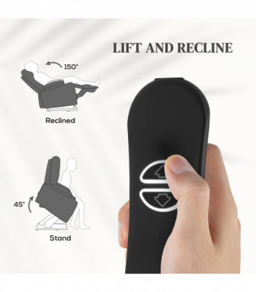 HOMCOM Massage Recliner Chair, Lift Chair with Heat, USB, Remote, Grey