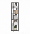HOMCOM 5-Tier Bookshelf, Freestanding Display Storage Unit, Grey