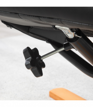 HOMCOM Recliner Armchair with Wood Base, Upholstered Reclining Chair, Black