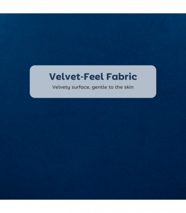 HOMCOM Set of 2 Barstools with Petal Backrest for Kitchen Island Dark Blue