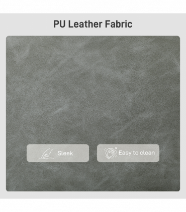 HOMCOM Two-Seater Sofa, Modern Small Sofa with Solid Wood Legs, Grey