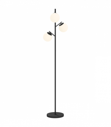 HOMCOM Modern Tree Floor Lamp with 3 Light, for Living Room Bedroom, Black