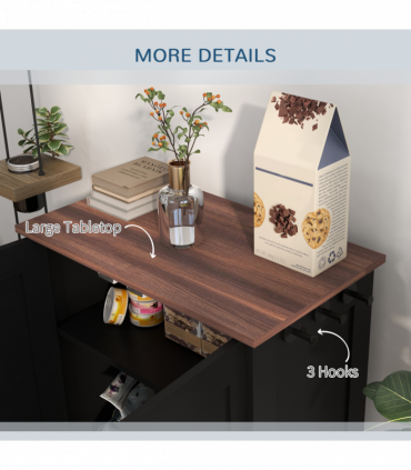 PawHut Dog Feeding Station with Storage, Pet Feeding Station with Dog Bowls