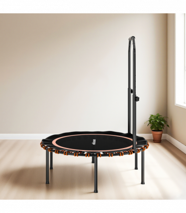 SPORTNOW 40'' Foldable Fitness Trampoline Rebounder with Handle, Orange