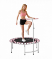 SPORTNOW 40" Fitness Trampoline with 5-Level Adjustable Handle, Pink