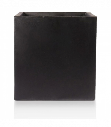 IDEALIST Lite Contemporary Flower Box Square Garden Planter, Faux Lead Light Concrete Outdoor Large Plant Pot H60 L60 W60 cm, 195L