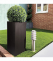 IDEALIST Lite Contemporary Light Concrete Garden Tall Square Planter, Outdoor Plant Pot H70 L33 W33 cm, 79L
