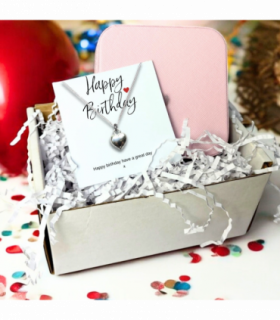Happy Birthday Necklace & Jewellery Box Gift