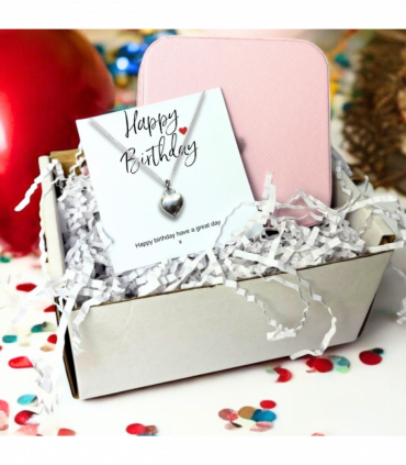 Happy Birthday Necklace & Jewellery Box Gift