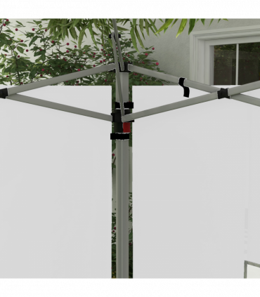 Outsunny Gazebo Side Panels for 3x3(m) or 3x4m Pop Up Gazebo, 2 Pack, White