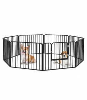 PawHut 60cm 8 Panels Heavy-Duty Dog Playpen for Small Dogs