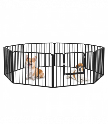 PawHut 60cm 8 Panels Heavy-Duty Dog Playpen for Small Dogs