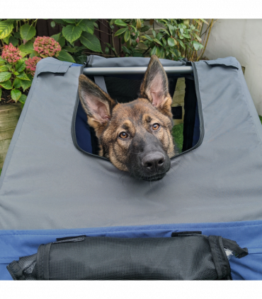 Pet Bicycle Trailer Dog Cat Bike Carrier Water Resistant W/ Hitch Coupler Blue