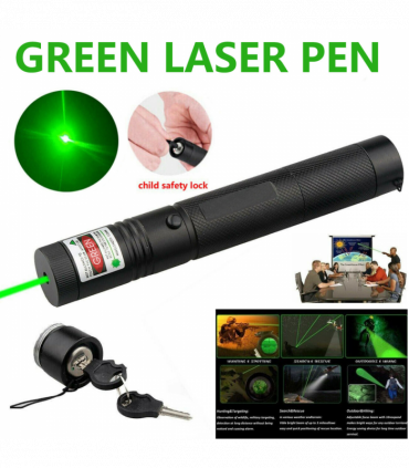 Rechargeable 532nm Visible Beam Light Laser Green Laser Pointer Pen +Battery+USB Charger Set