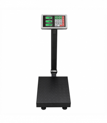 【Old code:95066004】100KG/220lbs LCD Digital Personal Floor Postal Platform Scale with 30*40 Platform & 0.6mm Plate Black UK Plug
