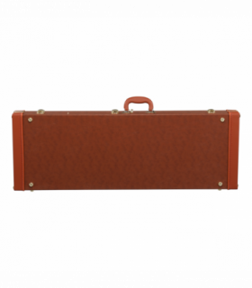 【Replace 82303602】 Electric Guitar Square PU Hard Case Fits ST TL Burning fire 170 Style Electric Guitar Brown