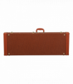 【Replace 82303602】 Electric Guitar Square PU Hard Case Fits ST TL Burning fire 170 Style Electric Guitar Brown