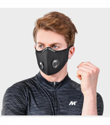 （2Pack）Reusable Half Face Cover Mask w/ Filter Cycling Outdoor Sport Face Mask