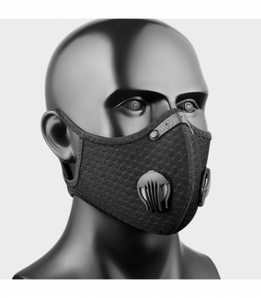 （2Pack）Reusable Half Face Cover Mask w/ Filter Cycling Outdoor Sport Face Mask