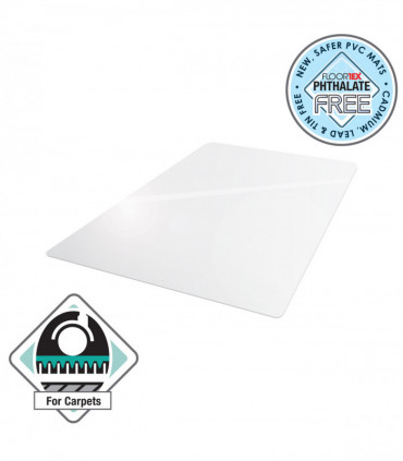 Advantagemat PVC Chair Mat for Carpets up to 6mm. Rectangular 75 x 120cm