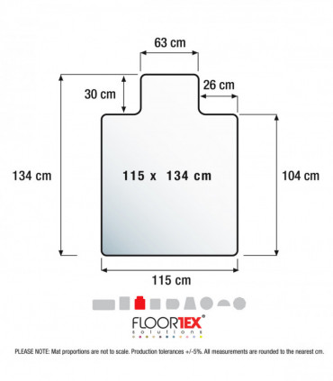 Advantagemat PVC Chair Mat for Carpets up to 6mm