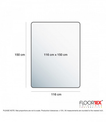 Advantagemat PVC Chair Mat for Hard Floors. Rectangular - 116 x 150cm