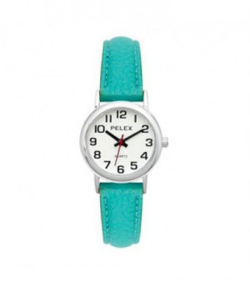 Pelex Ladies Turquoise Leather Quartz Watch PLX-034-T