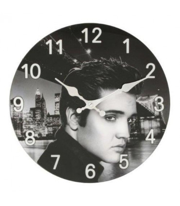 HOMETIME Elvis Iconic Collection Glass Wall Clock 30cm W9716