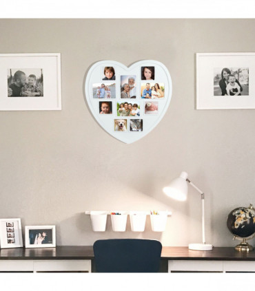 White Hanging Heart Photo Frame HPF-12   AS-19786