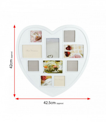 White Hanging Heart Photo Frame HPF-12   AS-19786