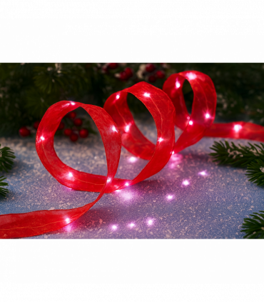 20 Led Ribbon Set of 3 Red