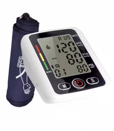 Digital Blood Pressure Monitor Automatic Arm Pulse Meter Voice Talking BP Machine
