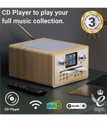 MAJORITY HOMERTON 2 MUSIC SYSTEM OAK