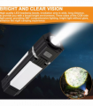 Rechargeable Foldable LED Camping Lantern Light Outdoor Camping Hiking Flashlight  Work Light  Camping Lantern Light