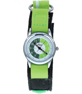 Relda Children's Time Teacher Analogue Green Velcro Strap Boy's Watch REL10