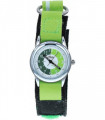Relda Children's Time Teacher Analogue Green Velcro Strap Boy's Watch REL10