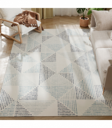 HOMCOM Non-Slip Large Rug for Living Room 230 x 160 cm, Multi-Coloured