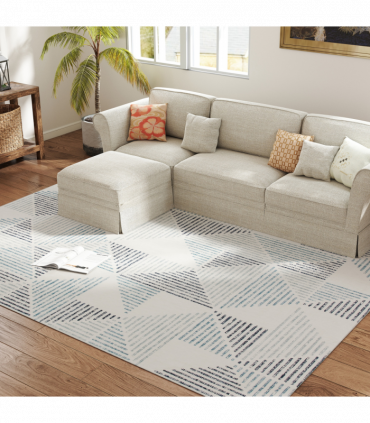 HOMCOM Non-Slip Large Rug for Living Room 290 x 200 cm, Multi-Coloured