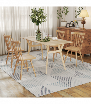 HOMCOM Non-Slip Large Rug for Living Room 290 x 200 cm, Multi-Coloured