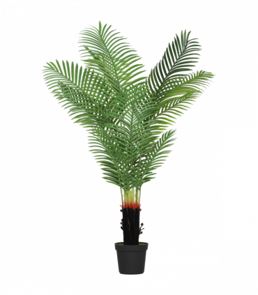 HOMCOM 150cm Artificial Areca Palm Tree with PE Leaves and Flocked Soil