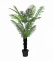 HOMCOM 175cm Artificial Areca Palm Tree with PE Leaves and Flocked Soil