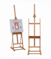 H-Frame Studio Easel Height Adjustable with Canvas Holder Pencil Case Vinsetto