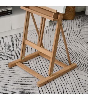 H-Frame Studio Easel Height Adjustable with Canvas Holder Pencil Case Vinsetto