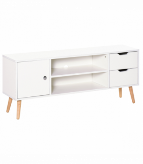 Modern TV Stand  Storage Shelf Media Console Table Entertainment Center