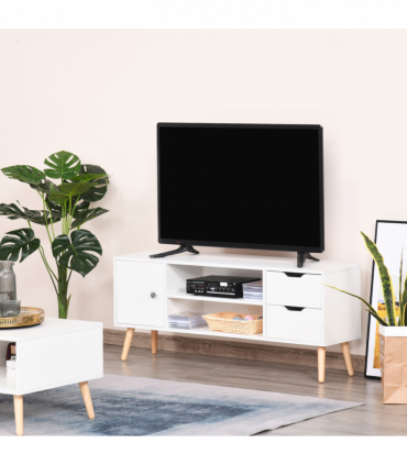 Modern TV Stand  Storage Shelf Media Console Table Entertainment Center