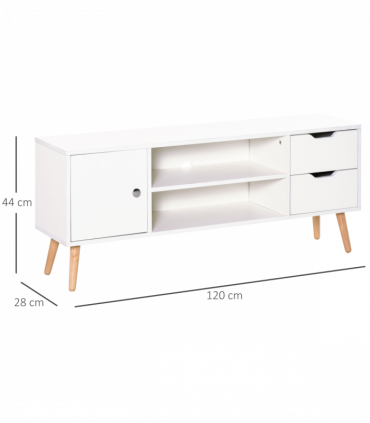 Modern TV Stand  Storage Shelf Media Console Table Entertainment Center