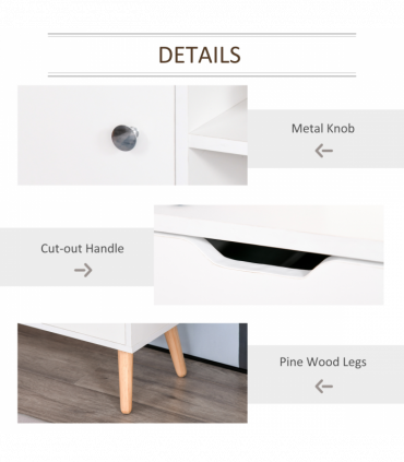 Modern TV Stand  Storage Shelf Media Console Table Entertainment Center