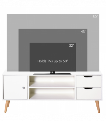 Modern TV Stand  Storage Shelf Media Console Table Entertainment Center